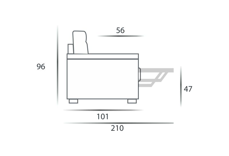 Диваны Divano 2 Posti Maxi Spaziorelaxitalia  Adam Adam Divano 2 Posti Maxi - Вид №4