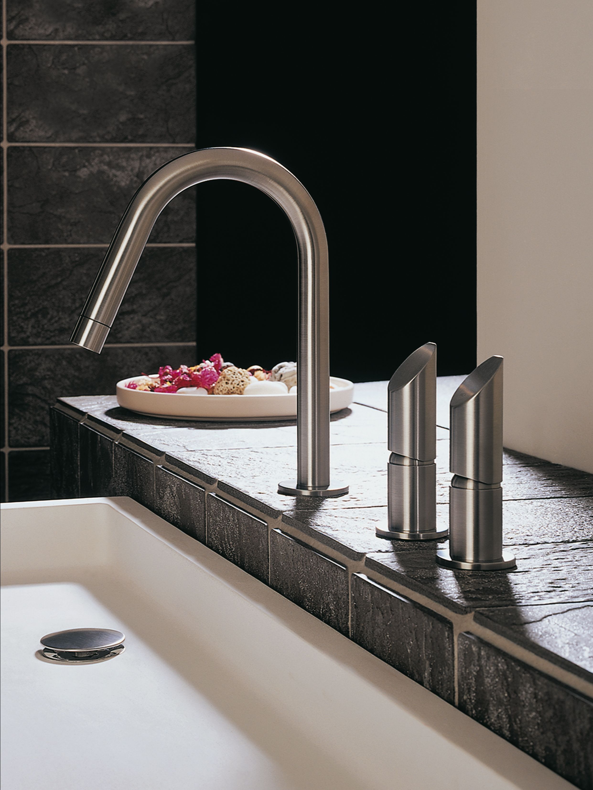 Смеситель для раковины с 3 отверстиями из нержавеющей стали MGS ARCH-00058066 - Вид №3