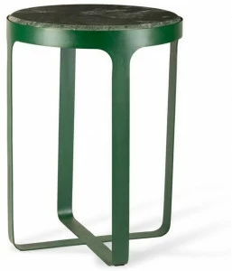 Pols Potten Круглый журнальный столик из железа и натурального камня