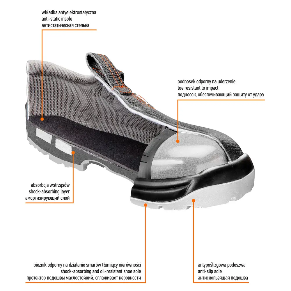 Сандалии рабочие Neo S1 SRA, кожаные, размер 44 Neò STLM-2101907 - Вид №4