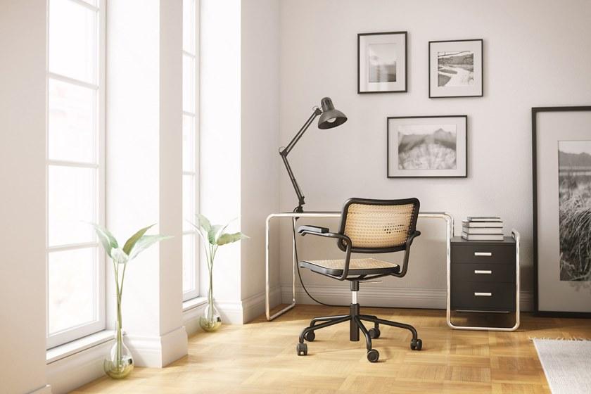 Thonet Мягкое 5-спицевое кожаное кресло с подлокотниками S 32 / s 64 sun-id-1388026 - Вид №4