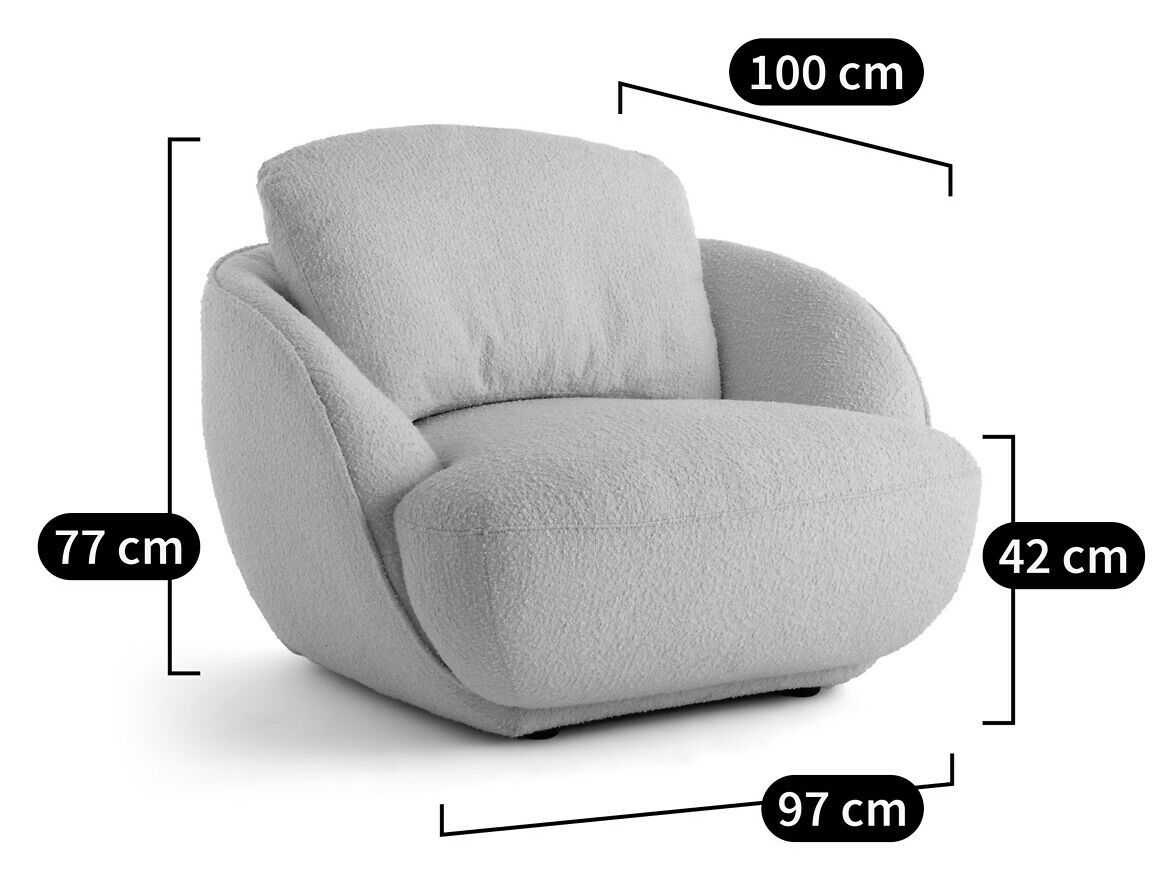 Тканевое кресло с подлокотниками AMPM Alpine ARCH-00004026 - Вид №14