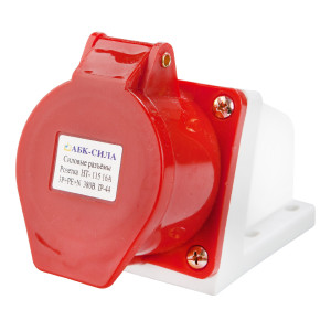 90828838 Розетка HT-115 16 А стационарная 3Р+РЕ+N 380 В IP44 2 шт STLM-0402160 АБК-СИЛА