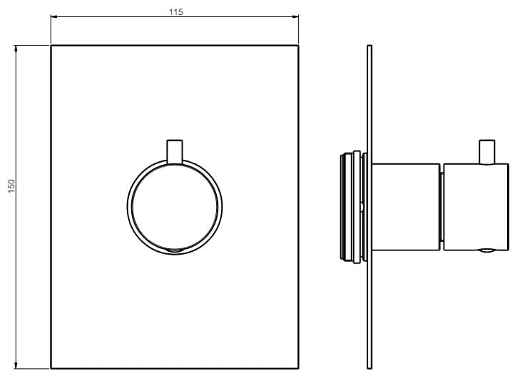5-позиционный переключатель для душа Rubinetterie Frattini душевые ARCH-00110138 - Вид №8