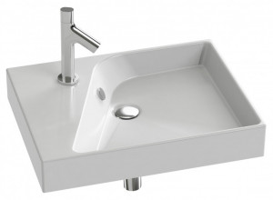 EXQ112-00 Подвесная раковина настенная прямоугольная JACOB DELAFON RYTHMIK белая