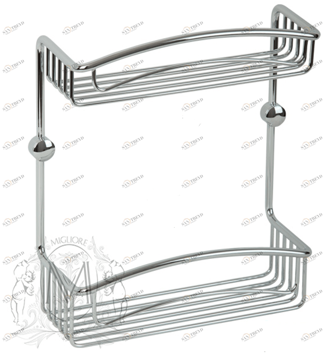 Решетка двойная MIGLIORE Complementi ML.COM.CR-50.602 - хром ML.COM-50.602.CR