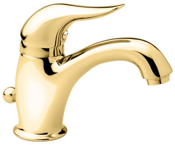 44003OR Смеситель Duka с донным клапаном для раковины, цвет золото EMMEVI 