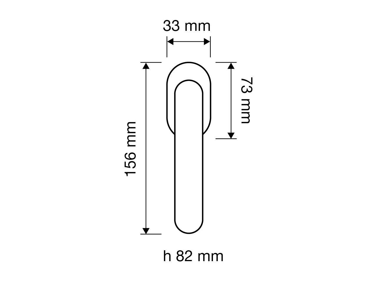 Латунная оконная ручка с замком LINEA CALI' Cavity ARCH-00103929 - Вид №2