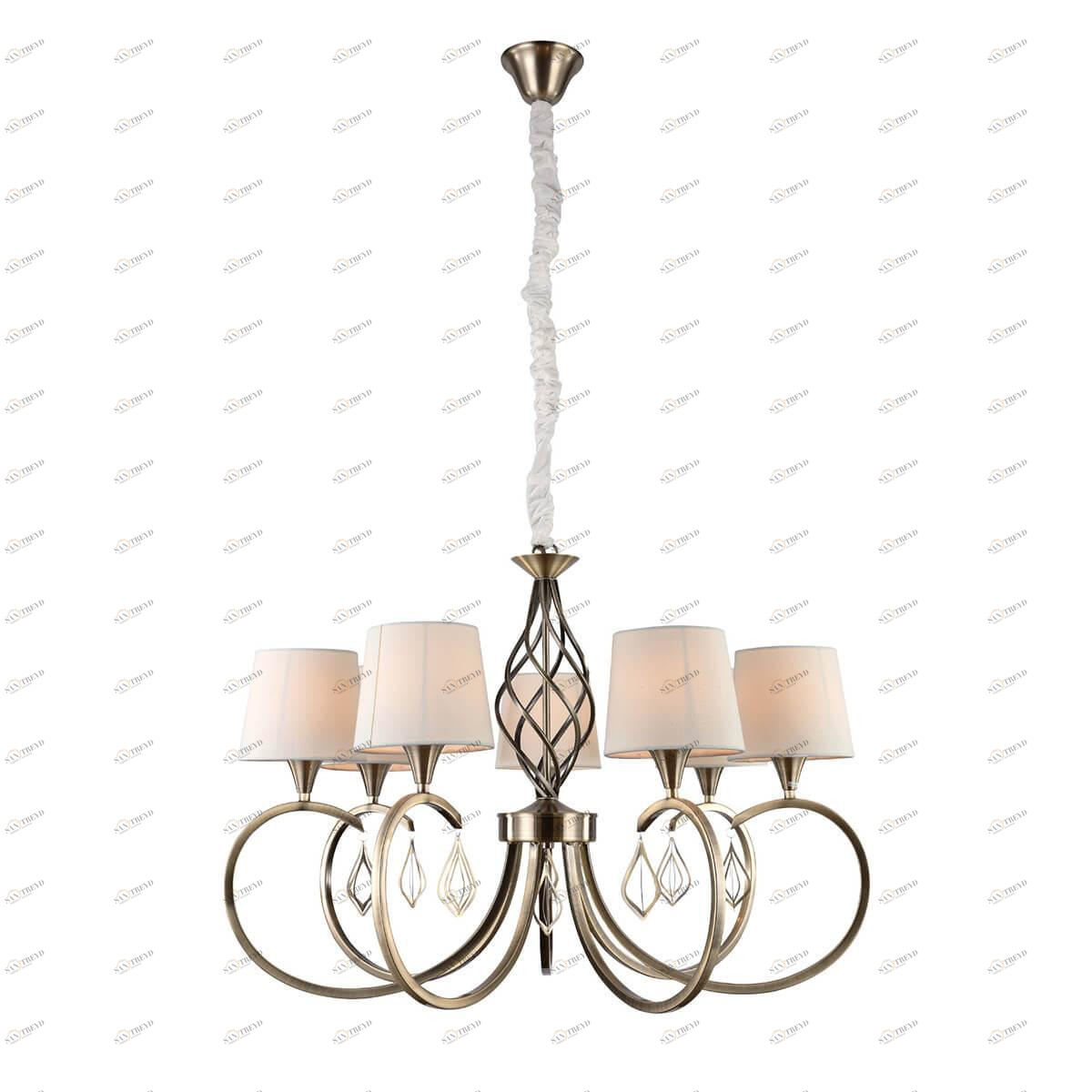 Подвесная люстра Omnilux Barrabisa OML-62103-07 OMNILUX ДИЗАЙНЕРСКИЕ, BARRABISA 187090 Белый 