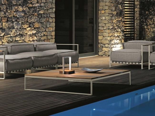 Talenti Квадратный деревянный столик для сада Casilda sun-id-1390350 - Вид №1