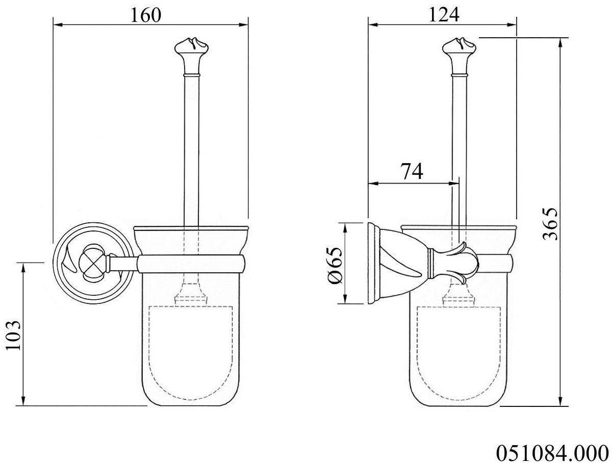 Bronces Mestre Ершик для унитаза из латуни Oman sun-id-1484365 - Вид №1