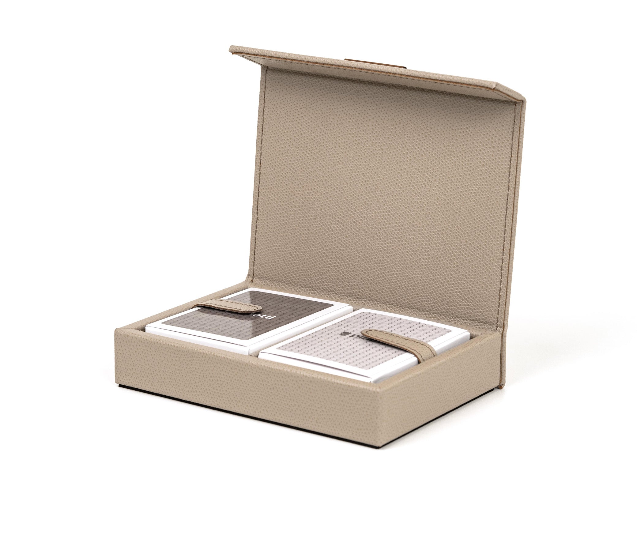 Чехол для игральных карт - 16,5X12,5XH3,5 см / плетеная кожа_верблюжья Pinetti 00.1218.061.011