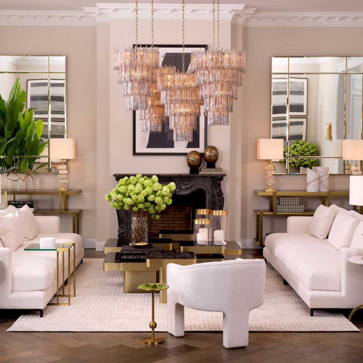 Подвесной светильник из латуни и стекла Eichholtz Saint Roch ARCH-00032534 - Вид №1