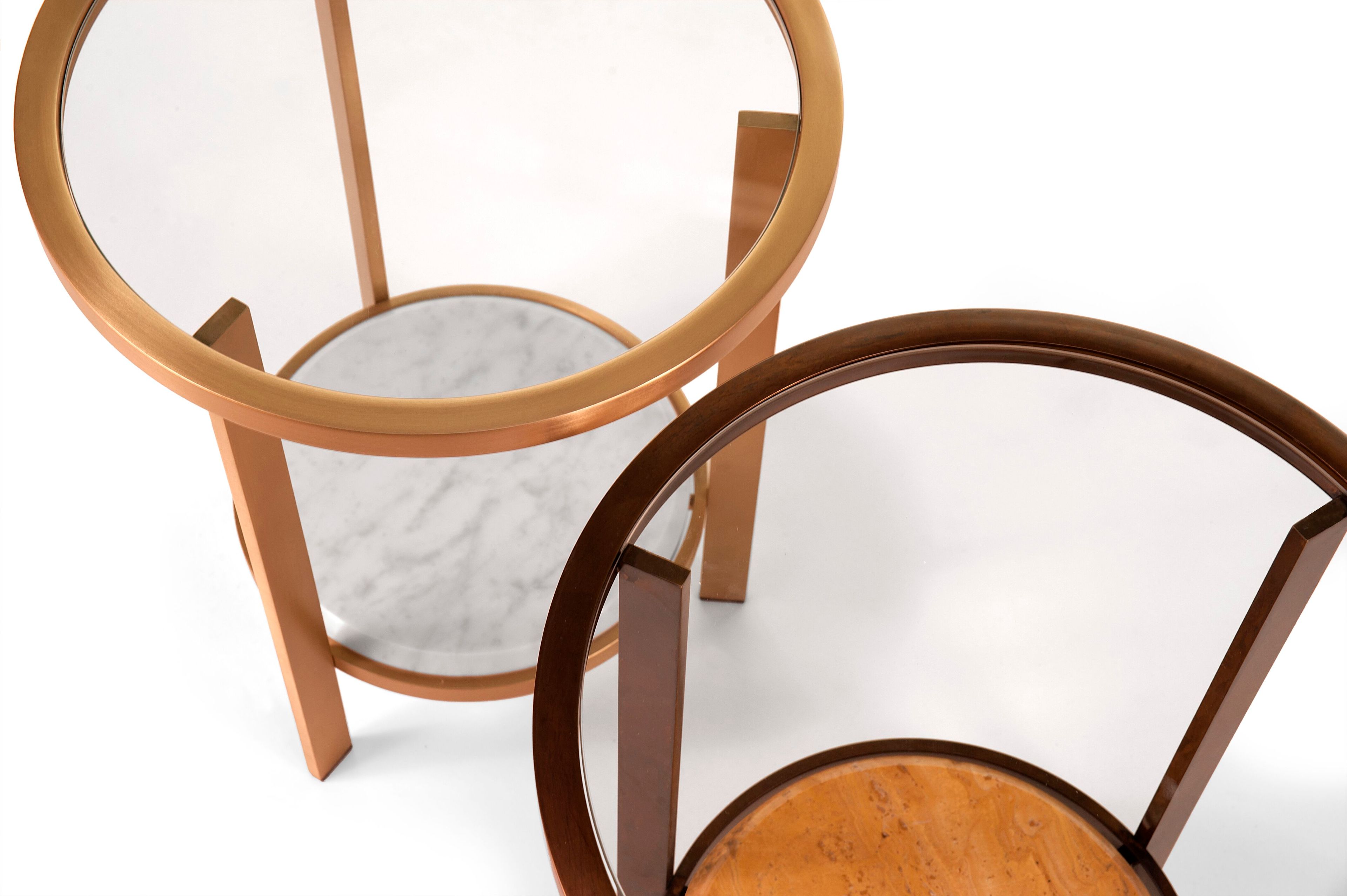 Круглый Хрустальный журнальный столик Borzalino PAUL ARCH-00016429 - Вид №6