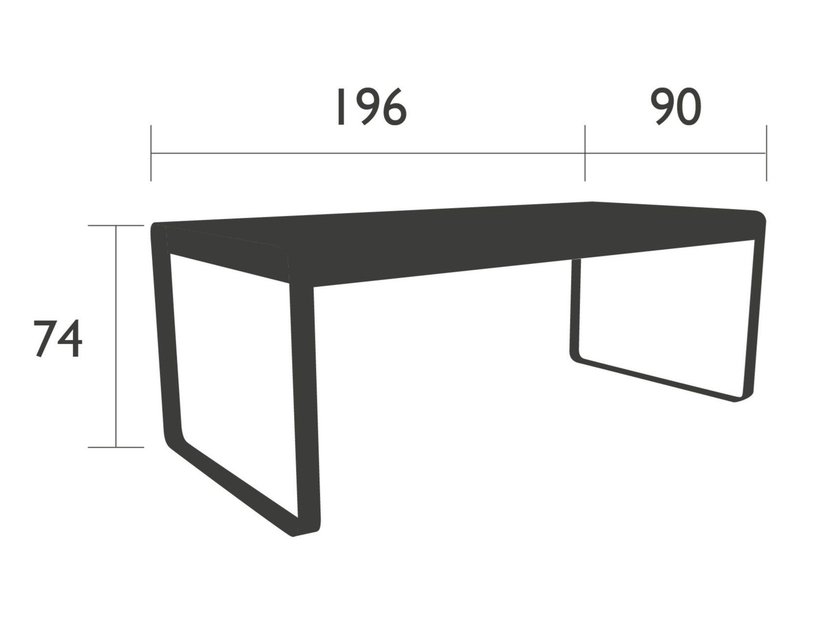 Прямоугольный садовый стол Fermob Bellevie ARCH-00059824 - Вид №9