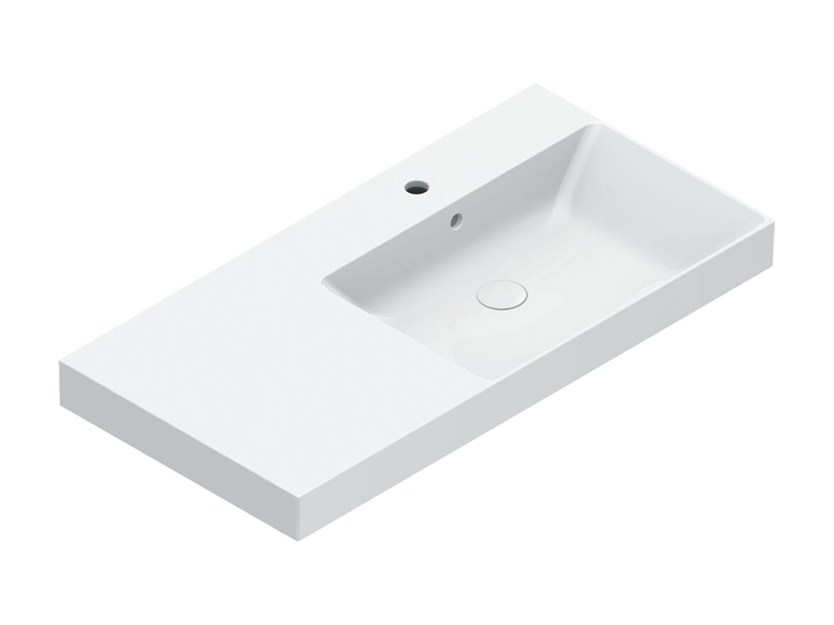 Одноместная прямоугольная раковина с столешницей CERAMICA CATALANO ноль ARCH-00117507 - Вид №1