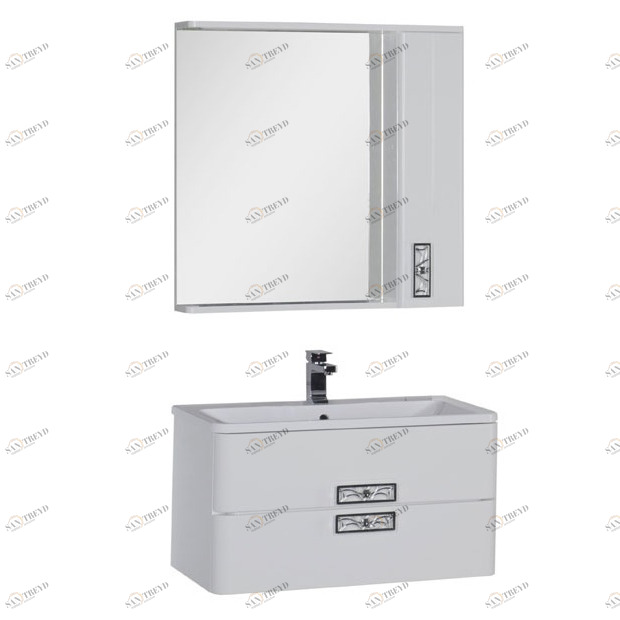 Комплект мебели Aquanet Паллада 90 белый 00175460