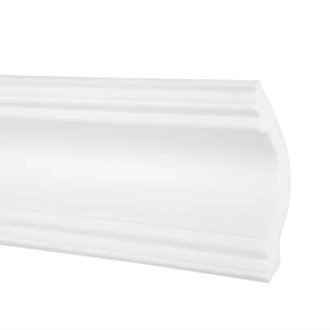 Плинтус потолочный пенополистирол NMC GV белый 80x120x2000 мм