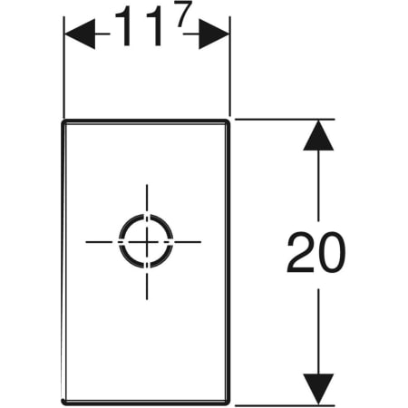 115.415.00.1 Финишный комплект Geberit для раковины с внутристенным сифоном Geberit  - Вид №2