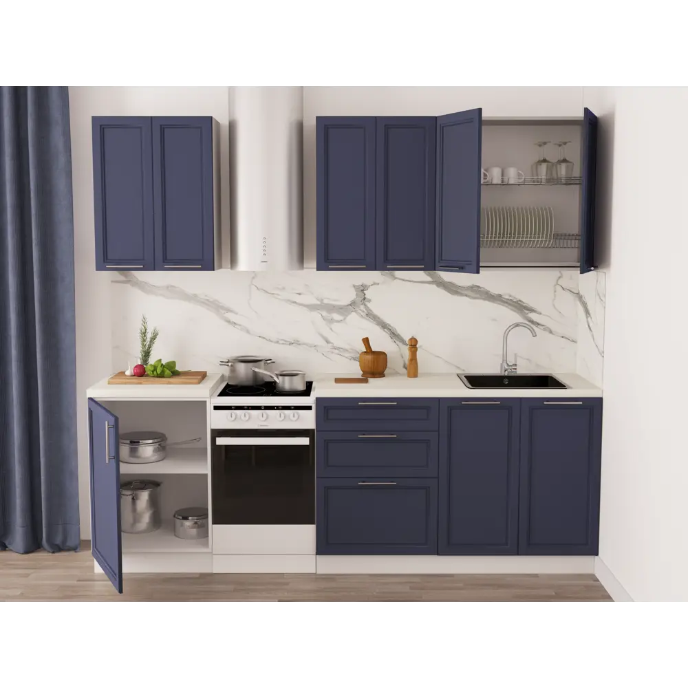 Навесной каркас DELINIA ID для кухонного шкафа 80 см белый 82000371 STLM-0877413 - Вид №9