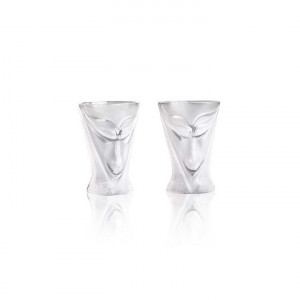 42019 Набор стопок из прозрачного хрусталя "Люцифер" 2пр., Объём 60 мл., Высота – 70 мм. Maleras