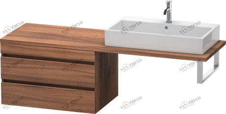 DS533907979 DuraStyle Шкафчик для консоли Орех натуральный, декор Duravit