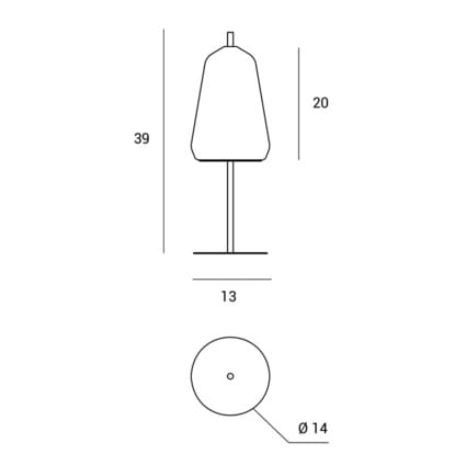 Настольная лампа из боросиликатного стекла Miloox ARCH-00050535 - Вид №15