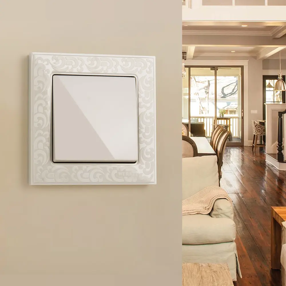 WERKEL Переключатель скрытого монтажа с одной клавишей в цвете слоновая кость 85539936 Серия отсутствует STLM-1510189 - Вид №1