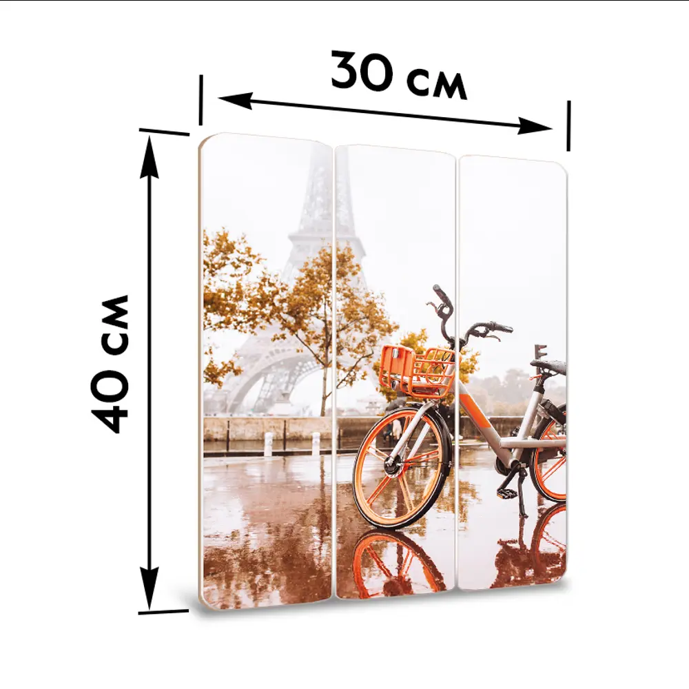 Картина на МДФ Париж 30x40 см POSTERMARKET STLM-2045036 - Вид №3