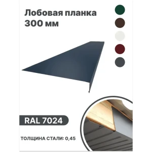 91936562 Лобовая планка B-group 1250x300мм RAL 7024 серый глянцевый 4шт STLM-1366217