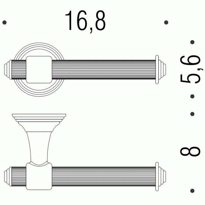 B3308 HPS Держатель туалетной бумаги (золото) COLOMBO HERMITAGE Colombo Design - Вид №1