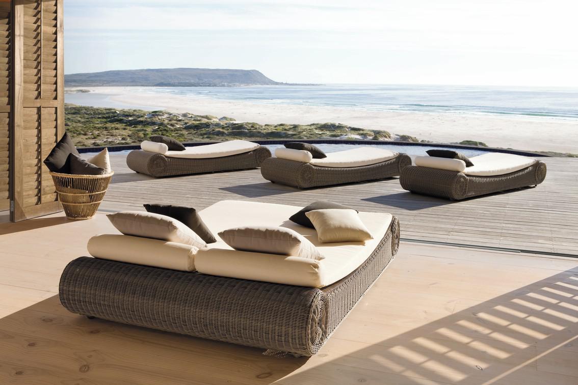 Круглый стул шнур 6мм старый серый Manutti River MNST882 - Вид №4