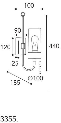 Moretti Luce Настенный светильник с орнаментом Silindar 3355 - 3356 - Вид №8