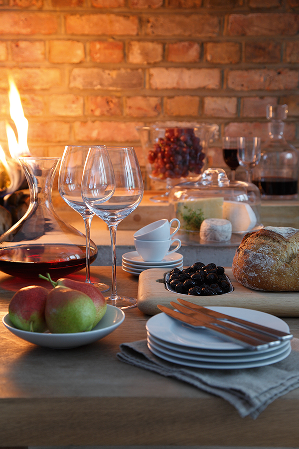 P019-13-997 Набор из 4 округлых чашек с блюдцем dine 350 мл LSA International  - Вид №3