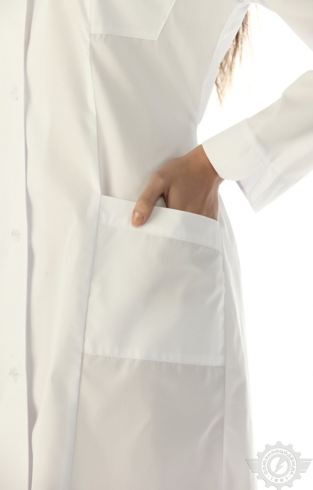 63529 Халат "Виктория"  Медицинская одежда  размер 46/170-176 Спецодежда  - Вид №2