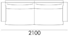 Grado Design 3-х местный тканевый диван  Mem-sf-3s  - Вид №6