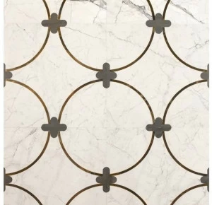 Palazzo Morelli Покрытие пола / стен из белого каррара, сланца, латуни Marmo e pietra