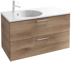 EB2524-R5-G1C Тумба под столешницу 100 см, 2 ящика, хромированная ручка JACOB DELAFON ODÉON RIVE GAUCHE