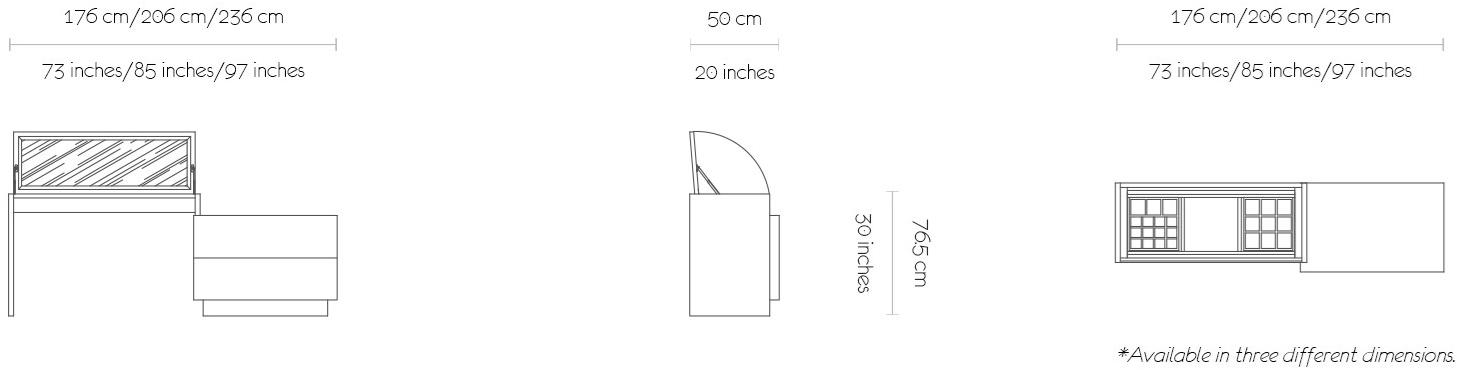 MORADA Комод / туалетный столик из дерева Vogue Voguevanity dr - Вид №3