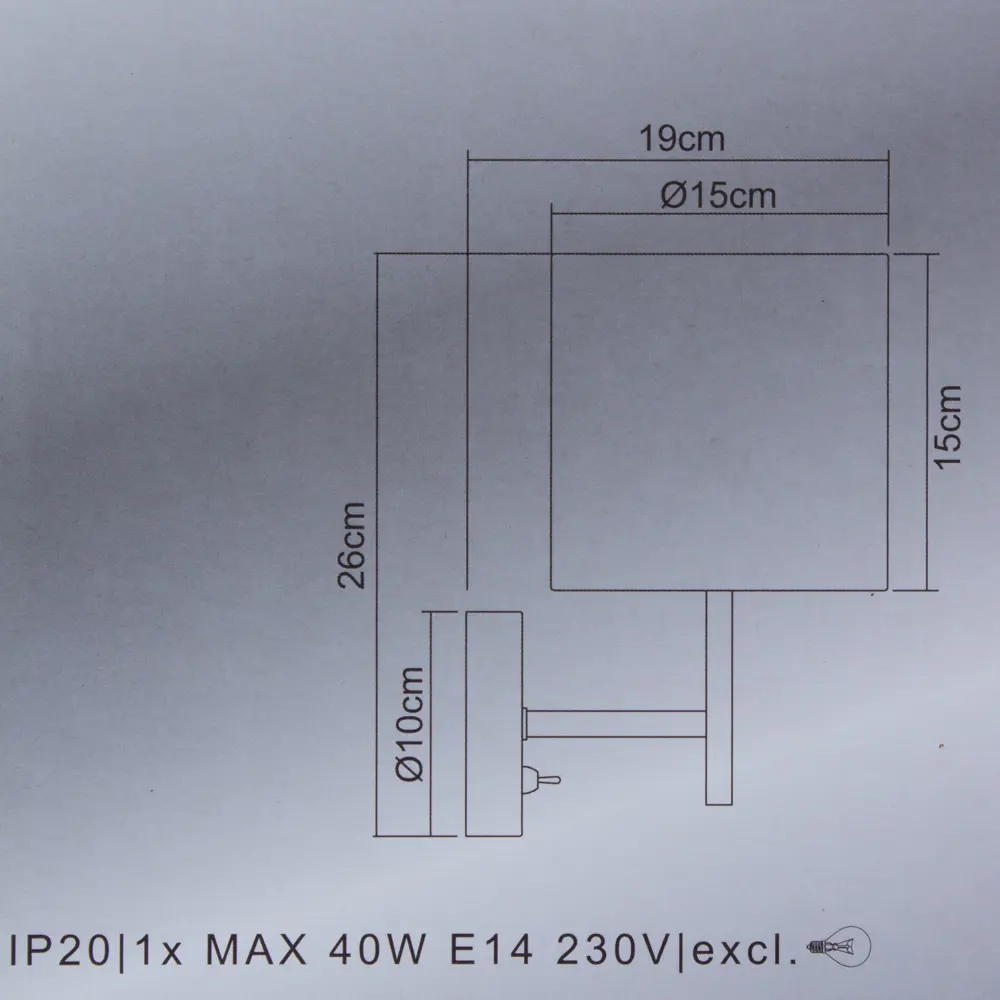 Бра Globo E14 1x40 Вт 15x26 см 18867673 STLM-2005242  - Вид №6