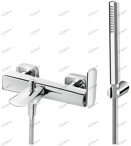 Fir Italia Смеситель для ванны настенный с переключателем и ручным душем Dynamica 88 8834017