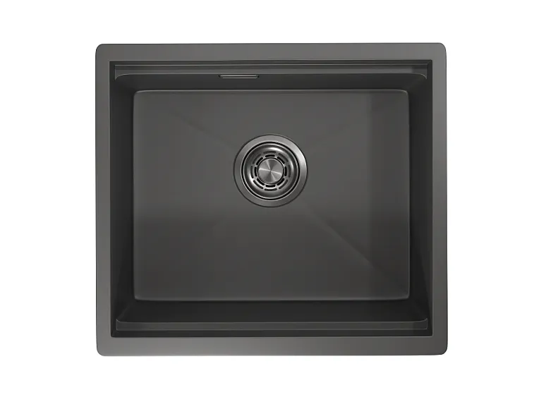 KS-5045U, ГРАФИТ МАТОВЫЙ, стальная кухонная мойка KITCHEN SPACE GRANULA KS-5045U-ST356 - Вид №1
