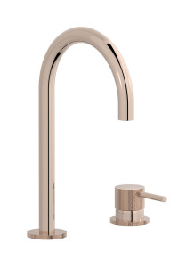 Смеситель для раковины на 2 отверстия. WE ARE IB id394rs Rose Gold Industria