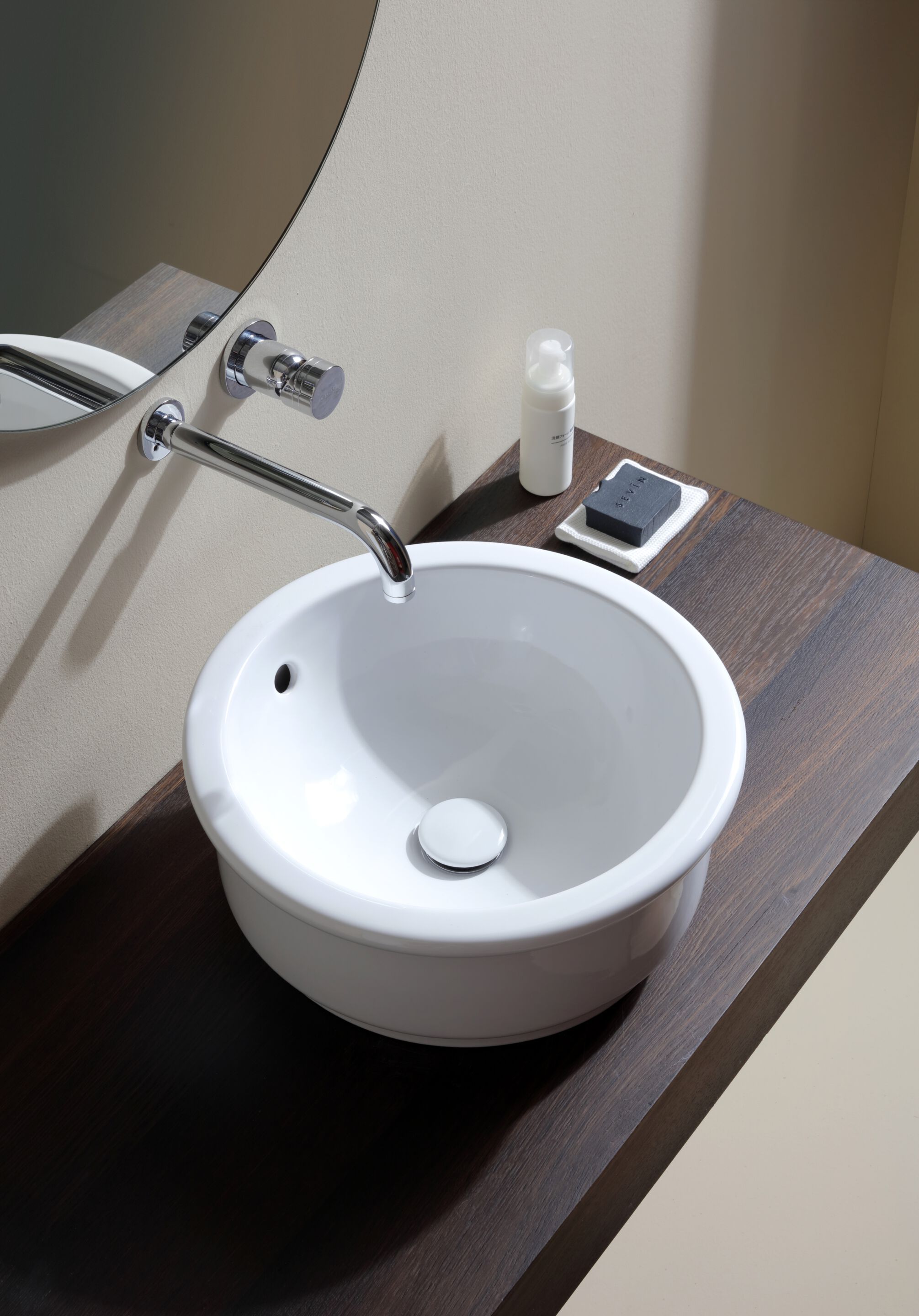 Керамическая круглая раковина для раковины Olympia Ceramica TRIS - LAVABI ARCH-00042880 - Вид №2