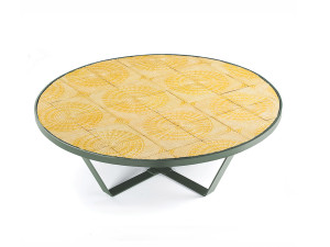 Круглый керамический журнальный столик