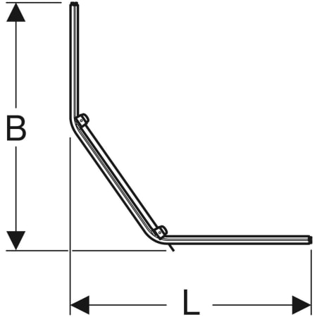 558.205.00.1 Пятиугольный передний элемент Porsgrund Showerama 10-5 Geberit  - Вид №2
