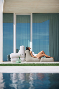 Тканевое садовое кресло