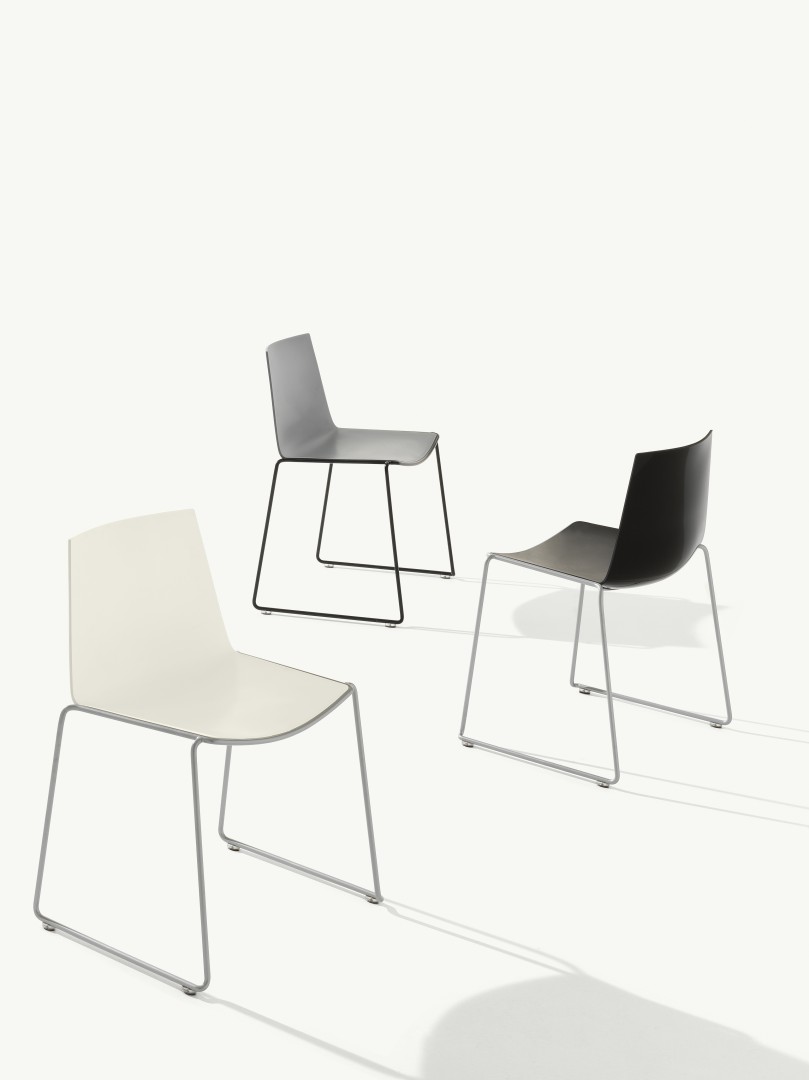 Cuba 622 Стул со стальным каркасом салазок. Полипропиленовая оболочка. Et al. Cuba - Вид №5