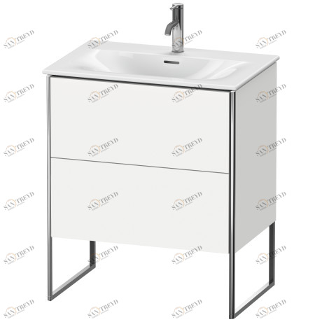 XS452301818 Тумбочка напольная XSquare #XS4523 710 x 478 мм Белый матовый, декор Duravit