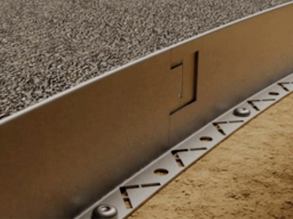 Металлический бордюр Т-образный 150*15,5*2,16 ГеоПластБорд GPBST-06 - Вид №2